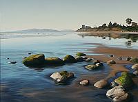 30x40  +4.5 inches for the frame size....Click to Enlarge